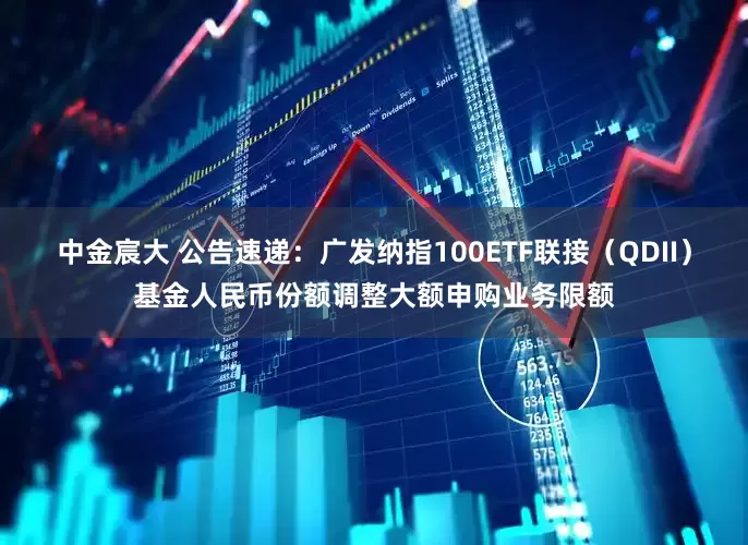 中金宸大 公告速递：广发纳指100ETF联接（QDII）基金人民币份额调整大额申购业务限额